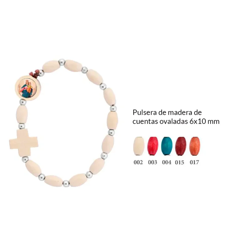 pulsera cuentas ovaladas